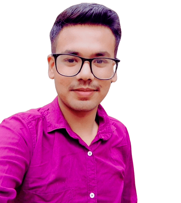 a person having a purple shirt facing towards you 